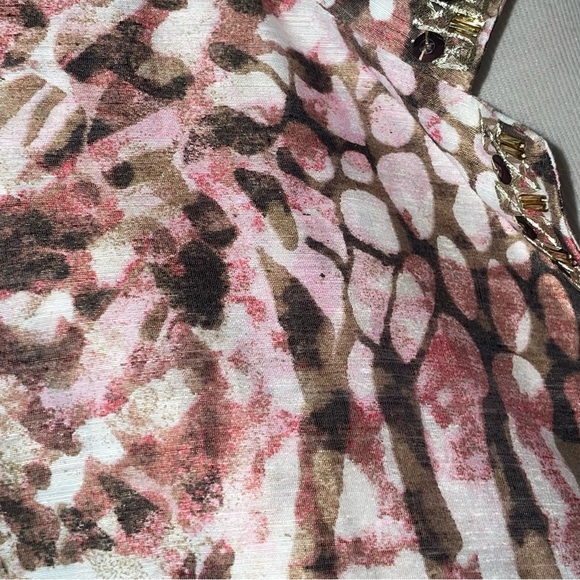 NWT CHICO'S Bernita Animal Pattern Caliente Coral Open Jacket - Picture 13 of 13